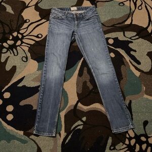 Light Wash Straight-Leg Jeans - Classic Denim